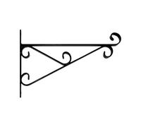 Garden Pride Premium Hanging Basket Bracket - Black 18"