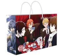 18 Bungo Strays Dogs Lucky Bag Decor | Anime Figure Acrylic Stand, Stickers, Cards, Bracelet, Curriculum, Poster, Badges, Bookmark | Bungo Strays Dogs Merch Box Set (White-3)