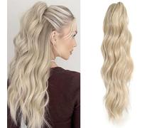 18" Claw Clip in Hair Extensions Long Wavy Ponytail Extension Synthetic Clip in Ponytail Hair Extensions (16/613)
