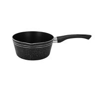 Royalford Milk Pan 18 Cm Multipurpose Saucepan - Non-Stick Coating Soup Pot Milk Pan, Easy to Clean, Induction Sauce Pot with Pour Spout, Black
