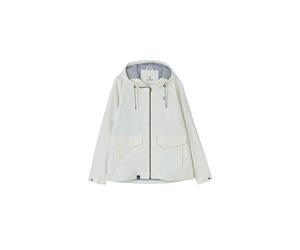 (18, Coconut) LightHouse Women's Lucy Rubberised Showerproof Jacket - Ladies hip length Windproof Spring Summer Outdoor Coat with Hood