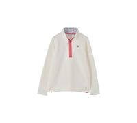 (18, Coconut) LightHouse Womens Shore Sweatshirt - Ladies Warm Half Zip Cotton Top