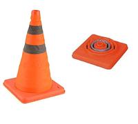 18" COLLAPSIBLE PULL OUT POP UP SAFETY EMERGENCY ACCIDENT TRAFFIC ROAD CONES