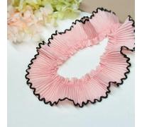 18-Color Chiffon Folds Dog Gold Thread Border Lace DIY Clothes Hat Home Textile Ornaments Multi-Purpose Sewing Accessories-See The Picture_e-1 Yard
