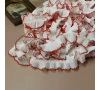 18-Color Chiffon Folds Dog Gold Thread Border Lace DIY Clothes Hat Home Textile Ornaments Multi-Purpose Sewing Accessories-See The Picture_g-1 Yard