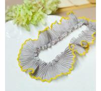 18-Color Chiffon Folds Dog Gold Thread Border Lace DIY Clothes Hat Home Textile Ornaments Multi-Purpose Sewing Accessories-See The Picture_h-1 Yard