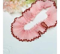 18-Color Chiffon Folds Dog Gold Thread Border Lace DIY Clothes Hat Home Textile Ornaments Multi-Purpose Sewing Accessories-See The Picture_f-1 Yard