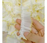 18-Color Chiffon Folds Dog Gold Thread Border Lace DIY Clothes Hat Home Textile Ornaments Multi-Purpose Sewing Accessories-See The Picture_b-1 Yard