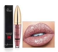 18 Color Diamond Metallic Lipstick and Lip Gloss - 3D Shining Stars Pearlescent, Shimmer Waterproof Long Lasting Formula With Not Stick Cup