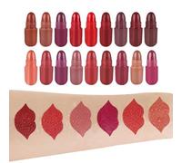 18 Colors Matte Lipstick Set, Min-i Pill Lipsticks Set Matte Lip-stick, Lip Pill Lip Stick, Waterproof Long Lasting Velvet Pi-ll Lip Stick, Ma-tte Lips Tick Se-t For Women Dating