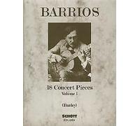 18 Concert Pieces Vol. 1 guitar Agustín Barrios Mangoré Schott Mu