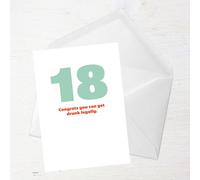 18 Congrats You Can Get Drunk Legally. Greetings Card - Standard Card