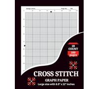 18 Count Graph Paper: Large Easy-to-Read Grid Notebook for Design, Planning & Practice | 100 Pages | 8.5” × 11”