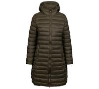 Trespass Women's Casual Jacket Dorothea - Padded, Fake Down Touch, Stitched Baffles, 2 Zip Pockets, Inner Storm Flap, 2 Way Zip, Adjustable Hood, Flat Cuff, Longer Length