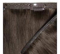 18" Double Hair Set Weft ClipIn Extensions Raven Black