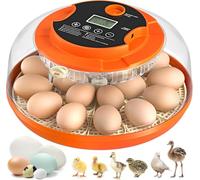 18 Egg Incubator with Automatic Egg Turning and Humidity Control, Eggs Incubators for Hatching Eggs Chicken Quail Ducks Goose Parrot for Home Classroom Lab Farm