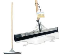 18 Floor Squeegee with 120cm Squeegee Long Handle, Floor Wiper with 2-Layer Foam Blade, Outdoor/Indoor Wet Room Floor Squeegee Heavy Duty, Ideal Squeegee Mop for Home