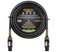 18 Foot - WBC-PRO-SPEAKER-12 AWG (2 Core Config.) - High-Purity OFC (99.99%) - Pro-Grade - High-Definition Loudspeaker/DJ/PA Speaker Cable with Neutrik NL2FXX-W-S 2-Pole Silver SpeakON Connectors