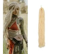 18" Fuax Locs Crochet Hair Thin Soft Faux Locs Micro Dreads Sister Locks Crochet Braids Hair Extensions (613#, 1packs)