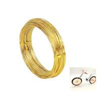 18 Gauge 1mm Gold Aluminum Craft Wire, 45m Flexible Wire for Crafts, Floristry, Jewellery Making & Bead Floral Making