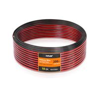 18 Gauge Electrical Wire Cable 100FT, Flexible Red Black 2 Conductors Automotive CCA Wire, 18 AWG 2 Cord Low Voltage Extension Wire Cable for Strip Light Speaker DC 12V
