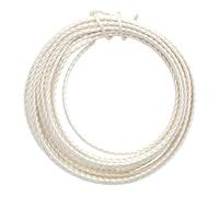 18 Gauge Twisted Square Wire Silver Plated Copper 8 Feet