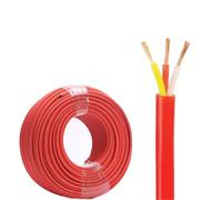 18 Gauge Wire 3 Conductor 18/16/14/12/10 AWG Electrical Stranded PVC Oxygen-Free Copper,30FT Core Pure Flexible With Electrical Insulation Tape(30ft,1mm2-3c)