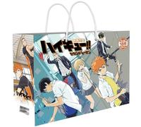 18 Haikyuus Lucky Bag Decor | Anime Figure Acrylic Stand, Stickers, Cards, Bracelet, Curriculum, Poster, Badges, Bookmark | Haikyuus Merch Box Set (White-2)