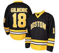 18 Happy Gilmore Hockey Jersey for Men,Boston Adam Sandler 1996 Movie Ice Hockey Jersey Black S-3XL, 18 Black, 3XL