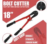 18" HEAVY DUTY CARBON STEEL CABLE WIRE BOLT CUTTER TOOL CROPPER