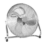 18" Heavy Duty Oscillating Floor Fan - 3-Speed High Velocity Airflow, 120° Adjustable Tilt Head, Indoor/Outdoor Metal Pedestal Fan for Home, Gym, Office, Garage, Workshop & Patio (Silver)