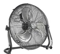 18" Heavy Duty Oscillating Floor Fan - 3-Speed High Velocity Airflow, 120° Adjustable Tilt Head, Indoor/Outdoor Metal Pedestal Fan for Home, Gym, Office, Garage, Workshop & Patio (Black)