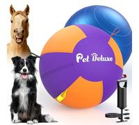 18" Herding Ball for Dogs, Herding Ball with Fast-Inflating Pump& Straps, Durable Herding Dog Training Toys for Australian Shepherd Collie, Border Collies, Cattle & Medium to Large Breeds Outdoor Play