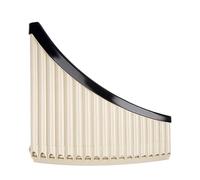 18-hole Resin Curved Panpipe 16-tone With Bottom Bracket Anti-collision Student Playing 18-tone (Color : 18 tubes of rice white)