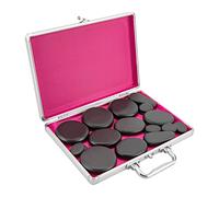 18 Hot Stones for Massage Massage Set with Warmer Massaging Rocks Portable Heating Box for Spa Warming Therapy Massage