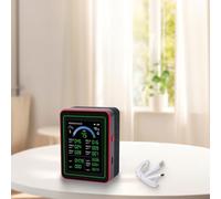 18-in-1 Air Quality with, TVOC, PM0.3-PM10, & Humidity Detection - Real- TFT Display, Data Log(Black)