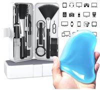 18-in-1 Electronic Device Cleaning Kit with Magic Cleaner Gel -Use On Phone, Earbuds, Laptop, Keyboard, Smart Watch, Tablet, PC, Controller, Gaming Console, Remote, Camera, Mouse, Speakers