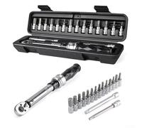18 In 1 Mountain Bike Torque Wrench Set, With Adjustable Torque Wrench And Multi Size Adapters, For Most Household Repair Tasks, For Vehicle Maintenance