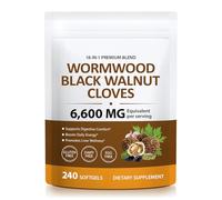 18-in-1 Wormwood Black Walnut Cleanse Softgels | Gut Cleanse & Digestive Health Herbal Complex | 6600 mg per Serving | Supports Liver Wellness & Daily Energy | 240 Count, Gluten & Dairy Free