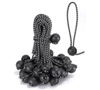 18 Inch Adjustable Ball Bungee Cords, Easy to Adjust from 1" to 18", 40 PCS Ball Tie Downs with UV-Resistance & Superior Elasticity, Great for Tarp, Tent, Pole, Cargo, Holding Wire and Hose, etc