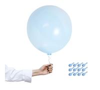 18 inch Baby Blue Balloons Macaron Blue Pastel Big Balloons, 12Pcs Large Balloons.Decoration Easter Party Balloon Helium Balloon Thick Balloons.for Easter Wedding Engagement Boy Baby Shower