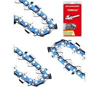 18 Inch Chainsaw Chain 3 Pack,050" Gauge, 3/8" Low Profile Pitch, 62 Drive Links Pole Saw Chain,Compatible with Husqvarna, Echo, Poulan, Cranftsman, Kobalt, Ego, Greenworks and More,S62
