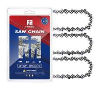18 Inch Chainsaw Chain, 3 Pack, 72 Drive Links .325" Pitch .050" Gauge Fits Husqvarna 440 440E 445 41 350 435 450 545 550 XP, Ryobi PCN3840, PCN4545, Echo CS-400.