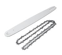 18 Inch Chainsaw Guide Bar & Wood Cutting Saw Chain 3/8'' 68DL 68 Driver Links Fit for Husqvarna 61 66 268 272 362 365 372 & More