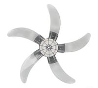 18 Inch Fan Blade Replacement, 450Mm Five-Blade PP, 41.5cm With Nut Screws For Floor Table Wall Vertical Fan Grey Silent