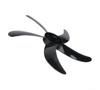 18 Inch Fan Blades For Standing And Table Fans With 8mm Center Hole 450mm Diameter Five Abs Plastic Replacement Parts For Quiet Cooling(black)