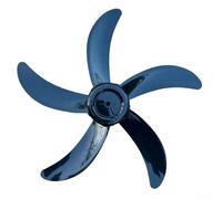 18 Inch Fan Blades Replacement 450mm Diameter, 5 ABS Plastic, 8mm Center Hole, Low Noise High Temp Resistant, for Stand Table Fan, Easy Clean(black)