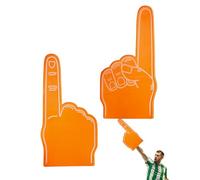 18 Inch Giant Foam Fingers, We're Number 1 Finger Foam Fingers, Cheerleader Foams Hands, Giant Foams Finger, Cheerleading For Sports, Exciting Vibrant Colors Use As Celebration Pom Poms For Sports Eve
