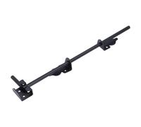 18 Inch Heavy Duty Drop Rod Gate Latch, Black Steel Solid, for Wood Metal Gates, with Screws, Ideal for Indoors and Outdoors