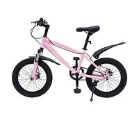 18-Inch Kids Mountain Bike Children's Bicycle for Boys & Girls Youth Bike with Carbon Steel Frame Adjustable Seat 59-70cm Anti-Skid Pedals Front & Rear Brakes Sport Cycling & MTB Bike for Kids